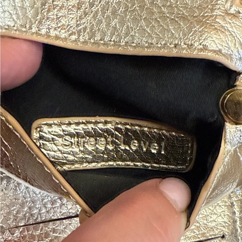 Gold Crossbody Wallet bag